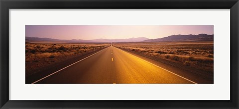 Framed Desert Road, Nevada Print