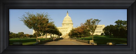 Framed Capitol Building, Washington DC, District Of Columbia, USA Print