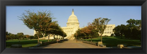 Framed Capitol Building, Washington DC, District Of Columbia, USA Print