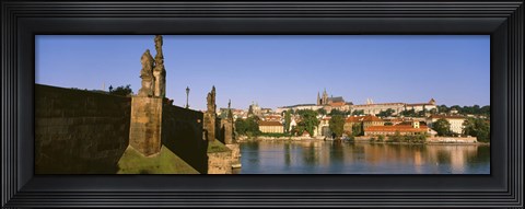 Framed Close up of Charles Bridge, Prague, Czech Republic Print