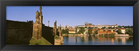 Framed Close up of Charles Bridge, Prague, Czech Republic Print