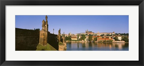 Framed Close up of Charles Bridge, Prague, Czech Republic Print