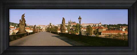 Framed Charles Bridge, Prague, Czech Republic, Daytime View Print