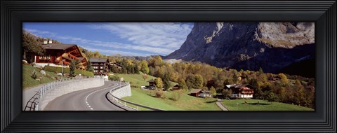 Framed Road passing through a landscape, Grindelwald, Interlaken, Switzerland Print