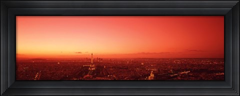 Framed France, Paris, aerial view Print