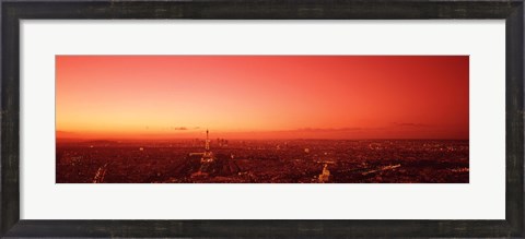Framed France, Paris, aerial view Print