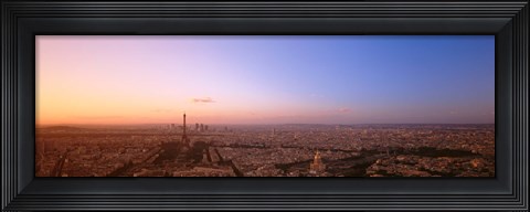 Framed Aerial View, Paris, France Print