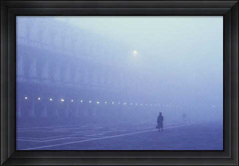 Framed Foggy Venice Italy Print
