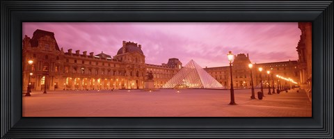 Framed Low angle view of a museum, Musee Du Louvre, Paris, France Print