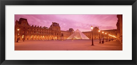 Framed Low angle view of a museum, Musee Du Louvre, Paris, France Print