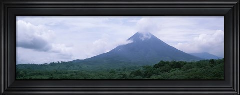 Framed Clouds over a mountain peak, Arenal Volcano, Alajuela Province, Costa Rica Print