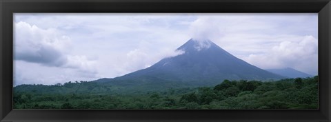 Framed Clouds over a mountain peak, Arenal Volcano, Alajuela Province, Costa Rica Print