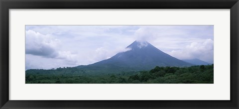 Framed Clouds over a mountain peak, Arenal Volcano, Alajuela Province, Costa Rica Print