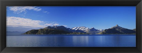 Framed Lake on mountainside, Sorfolda, Bodo, Nordland, Norway Print