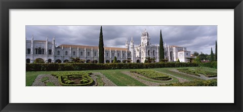 Framed Portugal, Lisbon, Facade of Jeronimos Monastery Print