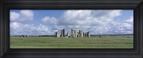Framed England, Wiltshire, View of rock formations of Stonehenge Print