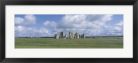 Framed England, Wiltshire, View of rock formations of Stonehenge Print