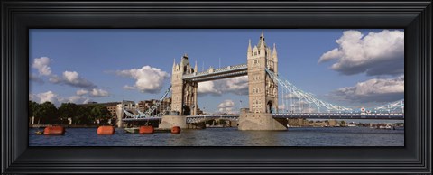 Framed Bridge Over A River, Tower Bridge, Thames River, London, England, United Kingdom Print