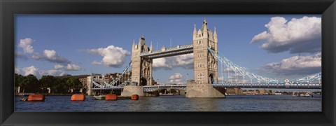 Framed Bridge Over A River, Tower Bridge, Thames River, London, England, United Kingdom Print