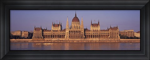 Framed Hungary, Budapest, View of the Parliament building Print