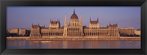 Framed Hungary, Budapest, View of the Parliament building Print