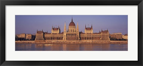 Framed Hungary, Budapest, View of the Parliament building Print