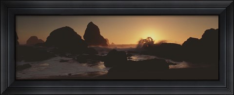 Framed Luffenholtz Beach CA USA Print