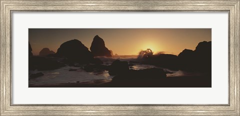 Framed Luffenholtz Beach CA USA Print