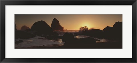 Framed Luffenholtz Beach CA USA Print