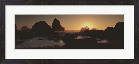 Framed Luffenholtz Beach CA USA Print