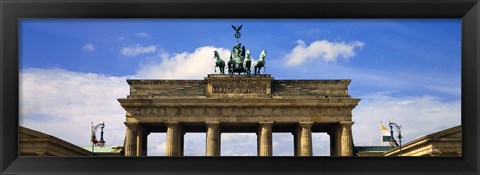 Framed High section view of a memorial gate, Brandenburg Gate, Berlin, Germany Print