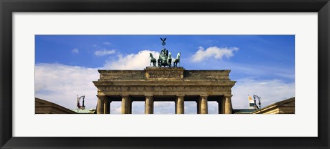 Framed High section view of a memorial gate, Brandenburg Gate, Berlin, Germany Print
