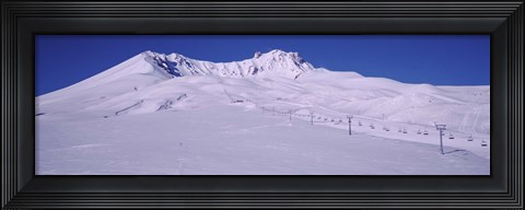 Framed Turkey, Ski Resort on Mt Erciyes Print