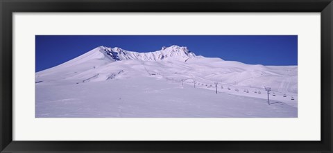 Framed Turkey, Ski Resort on Mt Erciyes Print