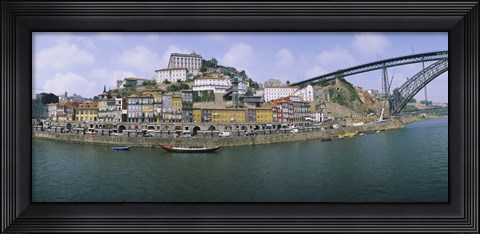 Framed Buildings at the waterfront, Oporto, Douro Litoral, Portugal Print