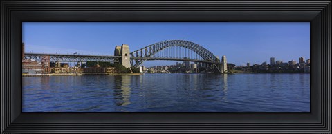 Framed Bridge across the sea, Sydney Harbor Bridge, Sydney, New South Wales, Australia Print