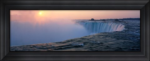Framed Sunrise Horseshoe Falls Niagara Falls NY USA Print
