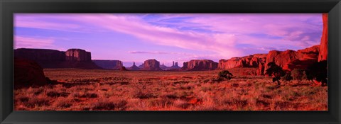 Framed Dawn Sky in Monument Valley, Utah Print