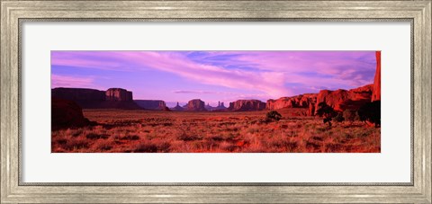 Framed Dawn Sky in Monument Valley, Utah Print