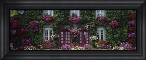 Framed Flowers Breton Home Brittany France Print