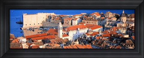 Framed Aerial View, Old Town, Dubrovnik, Croatia Print