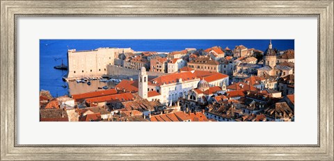 Framed Aerial View, Old Town, Dubrovnik, Croatia Print