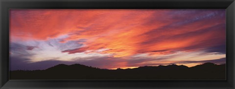 Framed Sunset over Black Hills National Forest Custer Park State Park SD USA Print