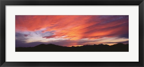 Framed Sunset over Black Hills National Forest Custer Park State Park SD USA Print