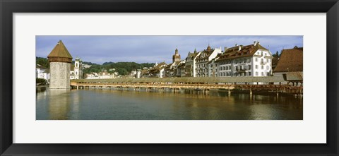 Framed Chapel Bridge, Luzern, Switzerland Print