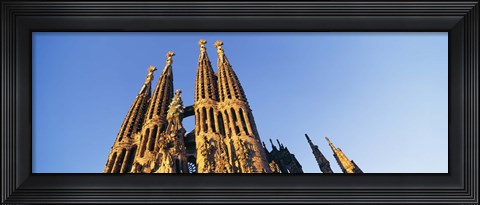 Framed Low angle view of a church, Sagrada Familia, Barcelona, Spain Print