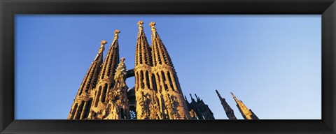 Framed Low angle view of a church, Sagrada Familia, Barcelona, Spain Print