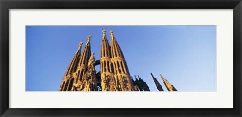 Framed Low angle view of a church, Sagrada Familia, Barcelona, Spain Print