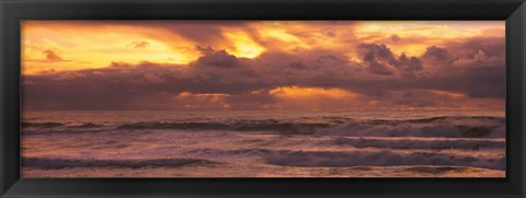 Framed Clouds over the ocean, Pacific Ocean, California, USA Print