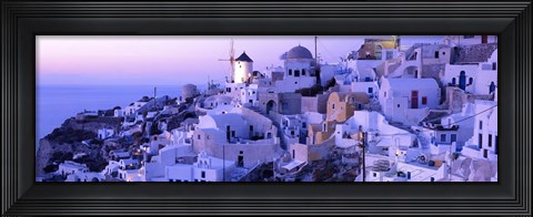 Framed Evening, Ia, Santorini, Greece Print